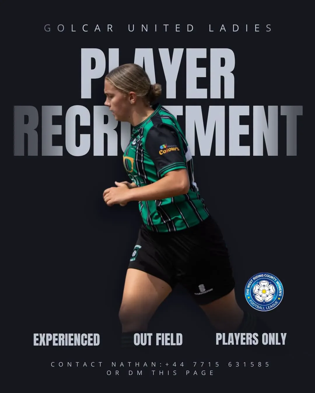 Golcar United Ladies FC - Player recruitment flyer