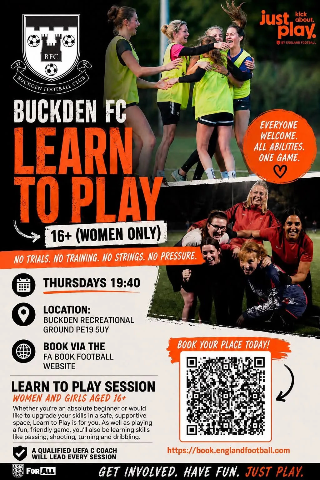 Buckden FC - Learn to play flyer