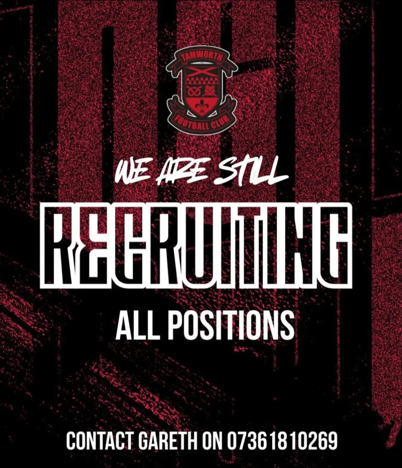 Tamworth FC Women – Players Wanted – All Positions flyer